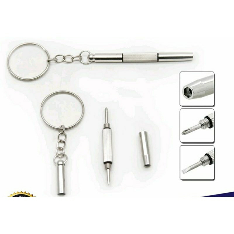 obeng kacamata kecil gantungan tas