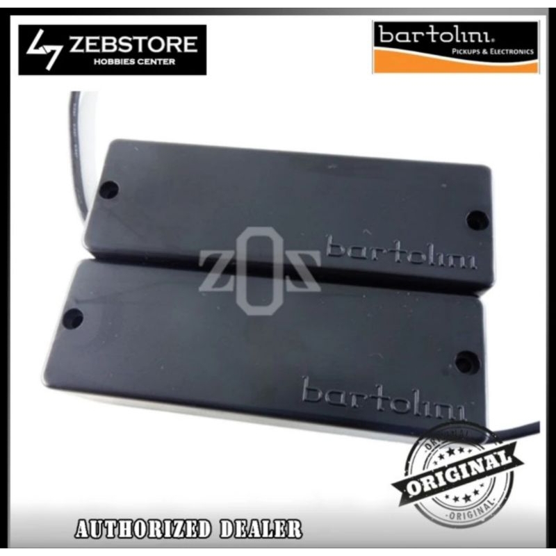 Pickup Bass Bartolini 4 String Active Black Set