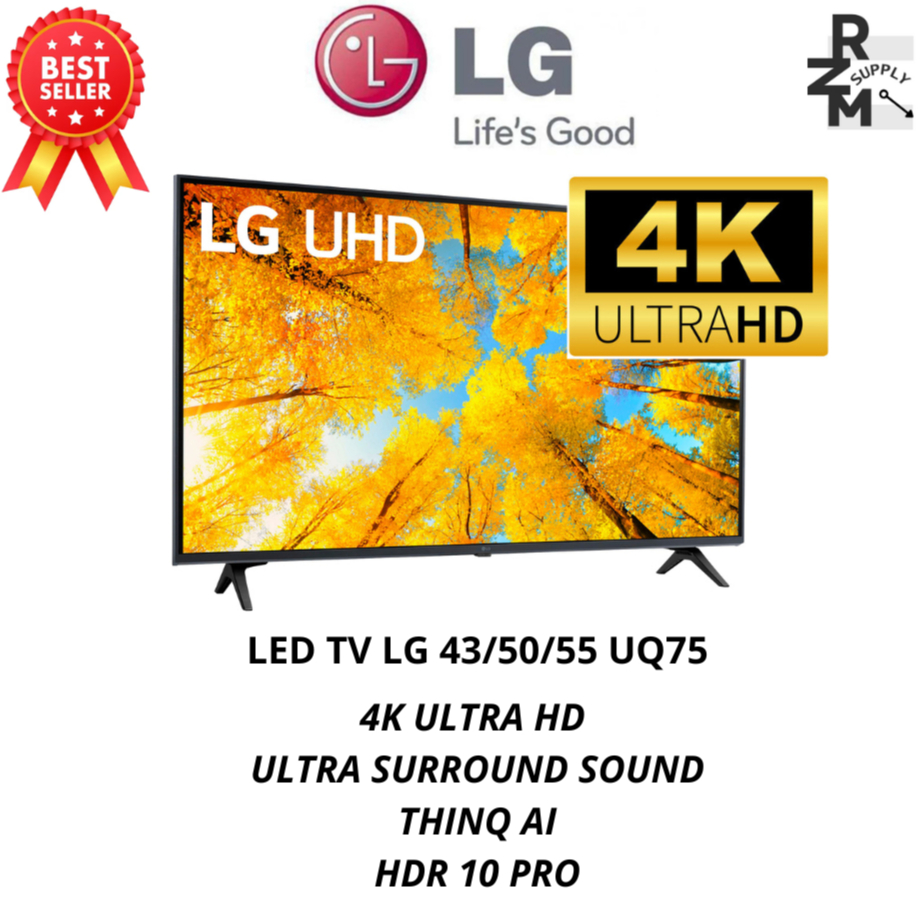 LED SMART TV LG " 43/50/55 UQ75 "
