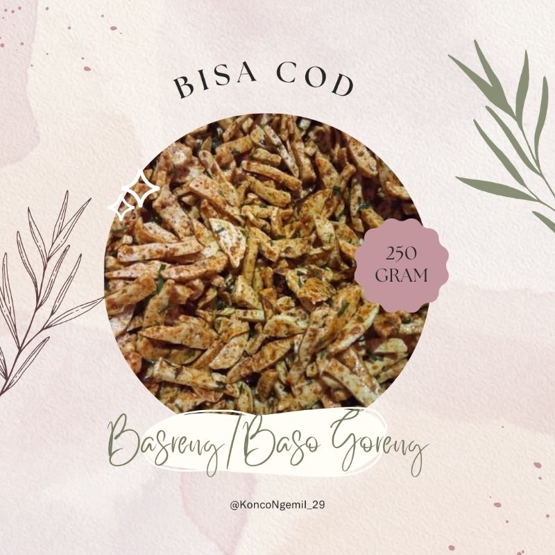 

BASRENG/BASO GORENG PEDAS DAUN JERUK NETTO 250 GRAM