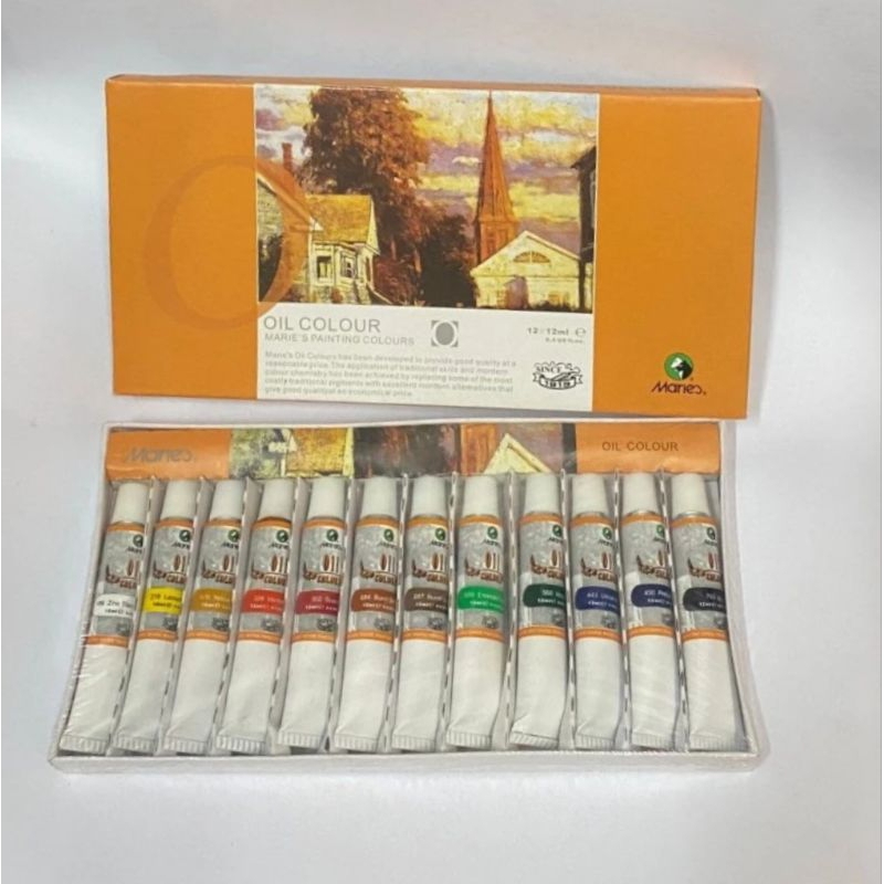

cat minyak maries 12warna/oil colour
