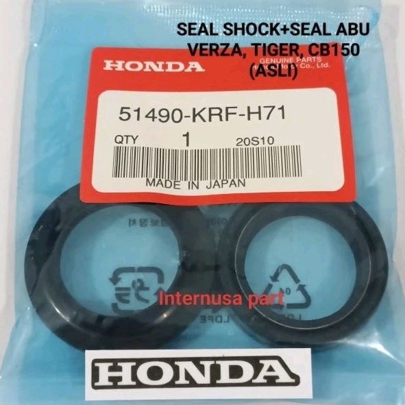 51490-KRF-H71 SEAL SHOCK DEPAN+SEAL ABU CB 150 VERZA TIGER GLPRO PRO ORIGINAL