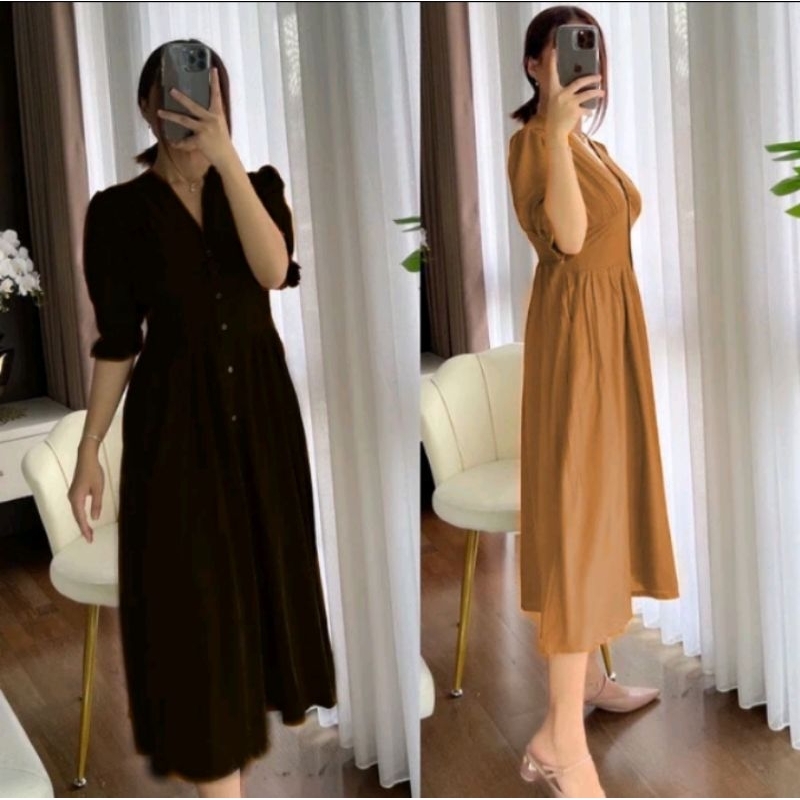 Dress wanita venice/ Dress wanita lengan pendek/ Dress wanita santai/ (READY STOK)