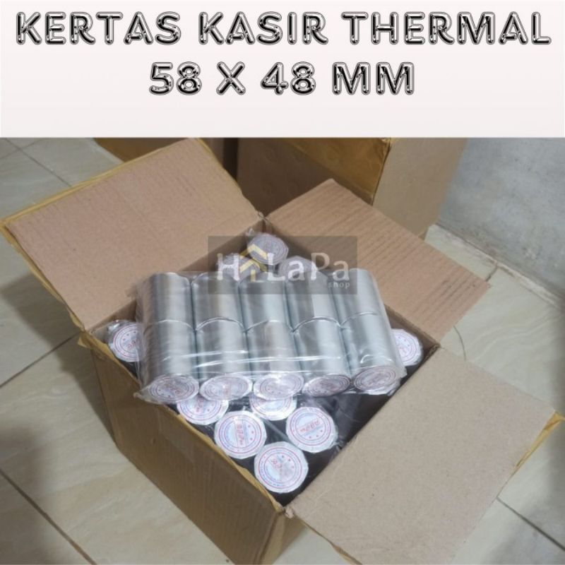 

Kertas Struk Kasir Thermal 58 X 48 mm / 5,8 x 4,8 cm / 58x48