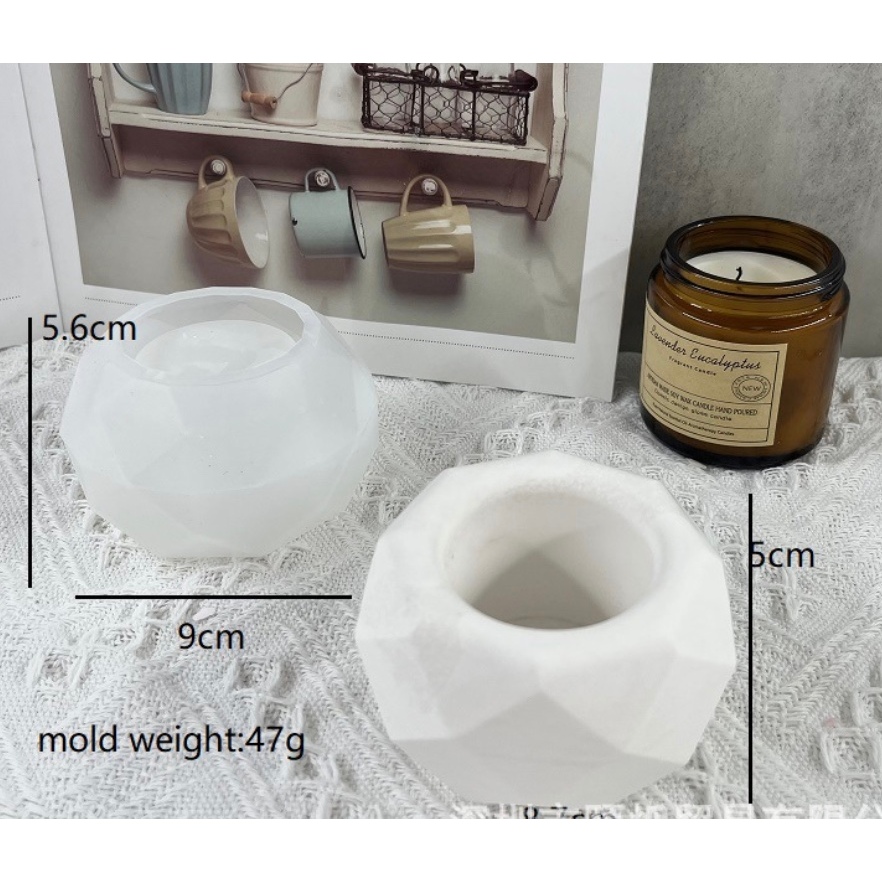 Louay_Idstore Malili Cetakan Silikon Cetakan Semen Cetakan Resin Cetakan Pot Mini Cetakan Pot