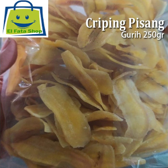 

Ceriping Pisang Keripik Pisang Kapok Kuning Gurih 250gr