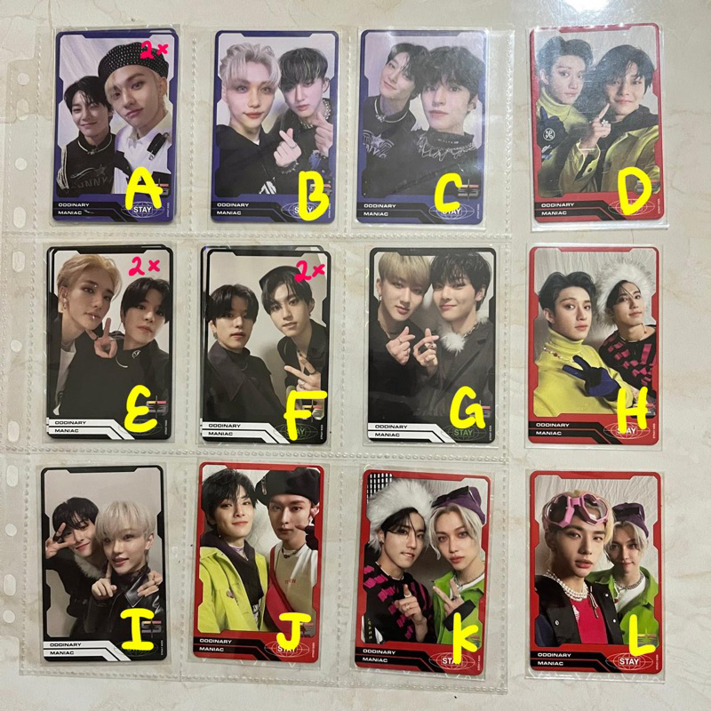 (BACA DESK) PHOTOCARD PC STRAYKIDS SKZ TC POB ODDINARY MASK OFF SCANNING FRANK HYUNJIN I.N FELIX SEU