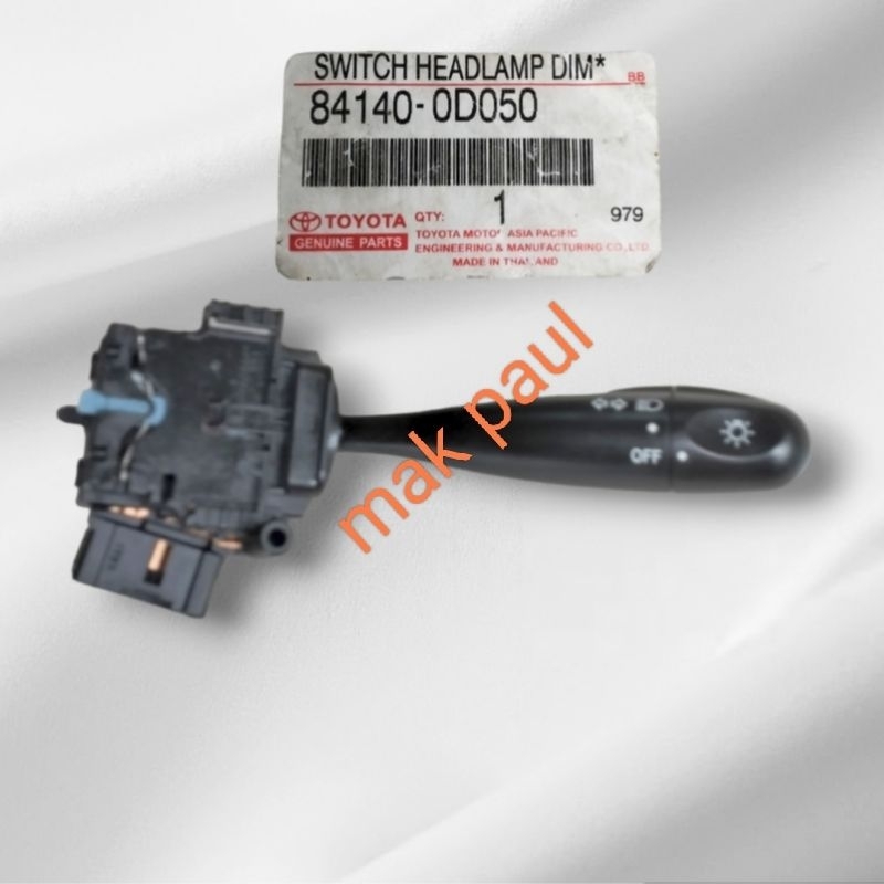 saklar lampu depan  VIOS G old gen1 LIMO X taxsi 2003 - 2006 ORIGINAL asli