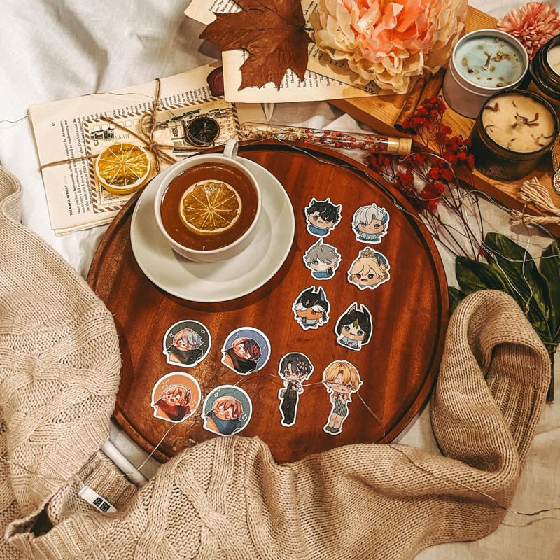 

Fanmerch Glitter Sticker Die Cut Alhaitham Kaveh Cyno Tighnari Wriothesley Neuvillette Aventurine Veritas Ratio Kakavasha HSR Genshin Impact Sumeru Fontaine Penaccony