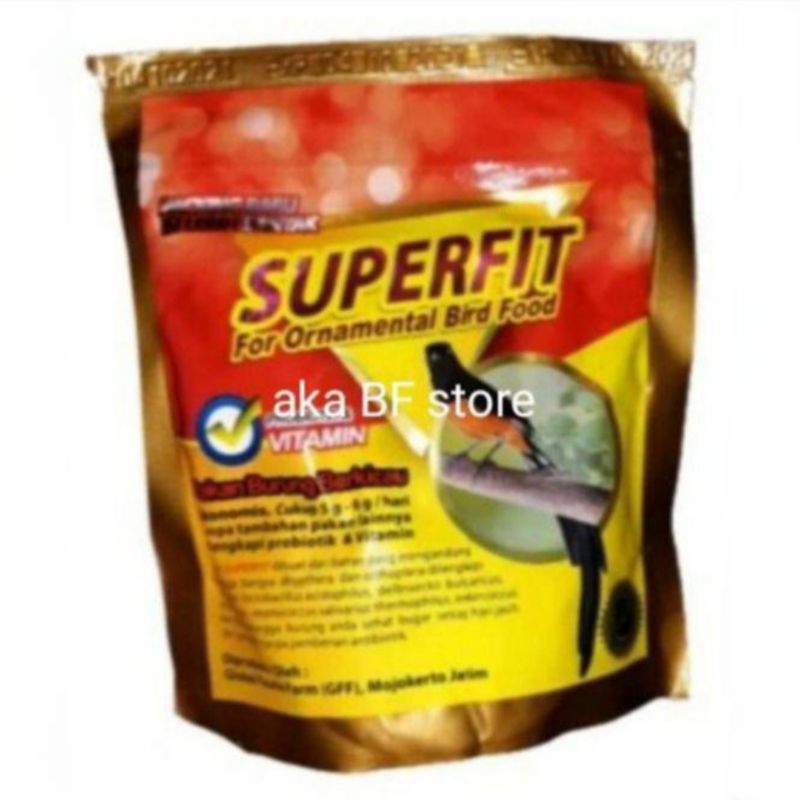 superfit gold protein tinggi pakan Voer Pur burung murai kacer