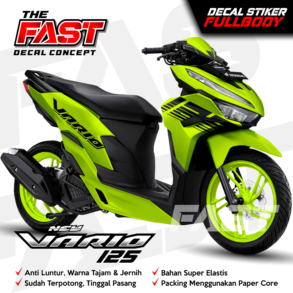 TERBARU decal vario 125 new 2023 Polos Simpel Sticker decal striping fullbody honda vario125 new 202
