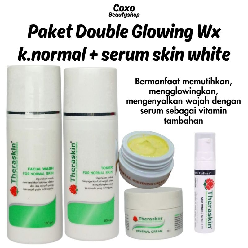 PAKET DOUBLE GLOW WX + SERUM SKIN WHITE