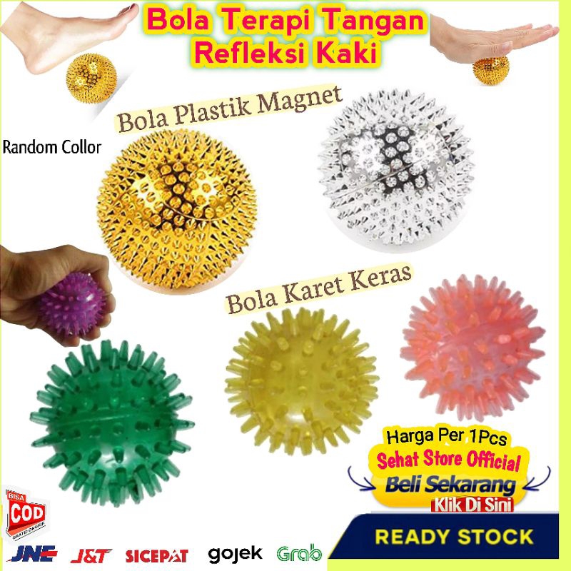 BOLA BERDURI PLASTIK Alat Pijat Terapi Refleksi Stroke Telapak Tangan Kaki Kesemutan Kram Pegal Saki