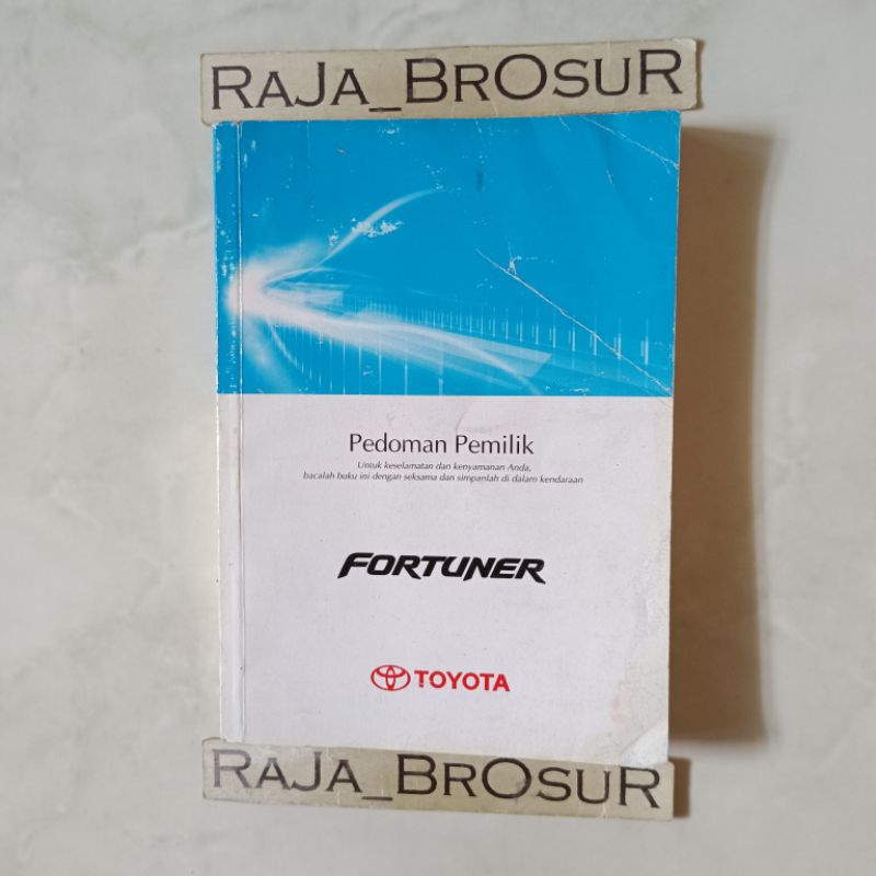 Buku Pedoman Pemilik Manual Book Grand new Toyota Fortuner 2011-2015 ORI Original