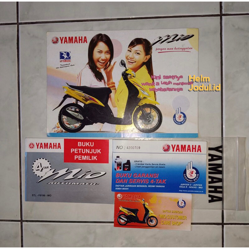 Manual book yamaha mio lama brosur buku mio jadul mio lawas