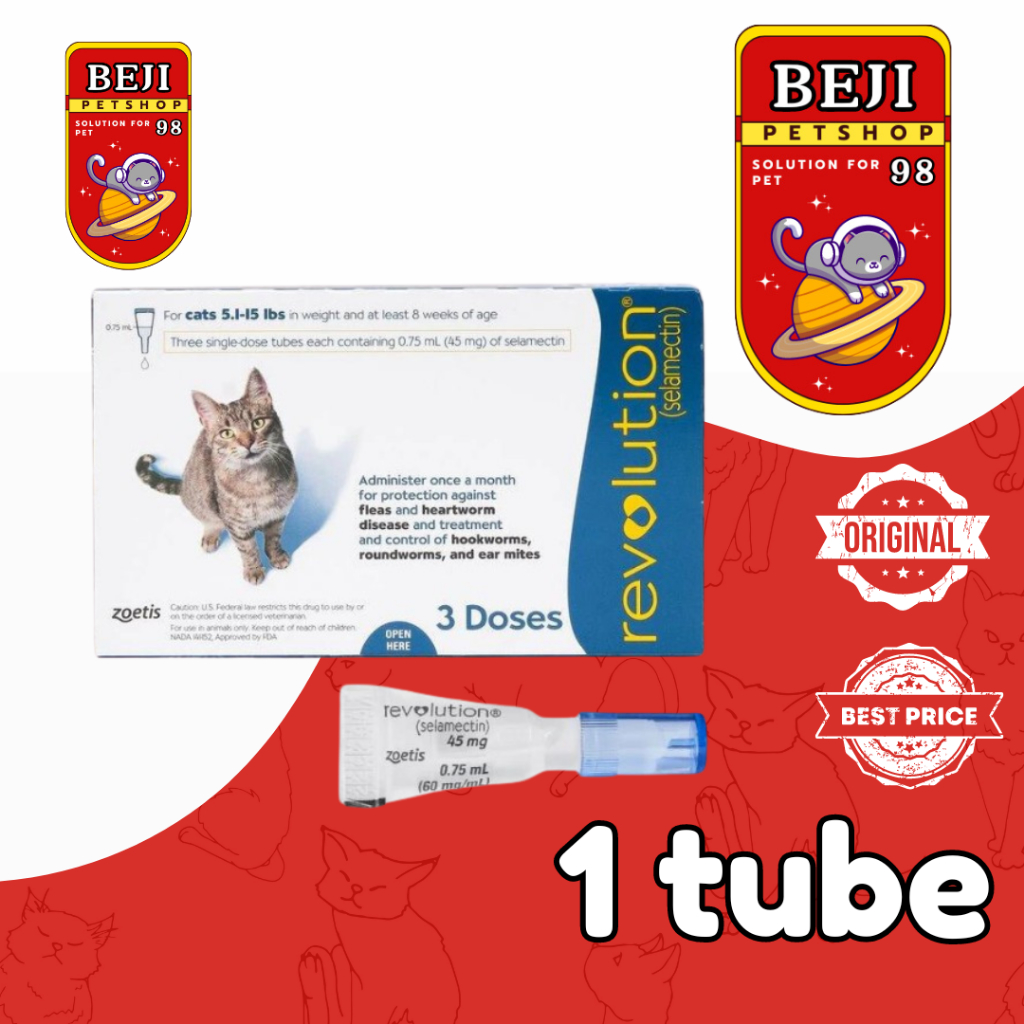 REVOLUTION CAT ADULT - OBAT TETES KUTU KUCING