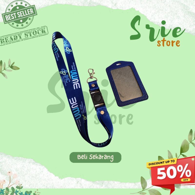 

TALI IDCARD IHC BUMN NEW / LANYARD IDCARD IHC BUMN PRINT TAHAN AIR GROSIR ECERAN STOKREADY