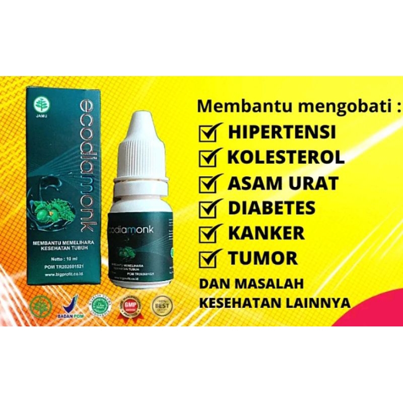 

ECODIAMONK herbal tetes untuk kesehatan dan kecantikan