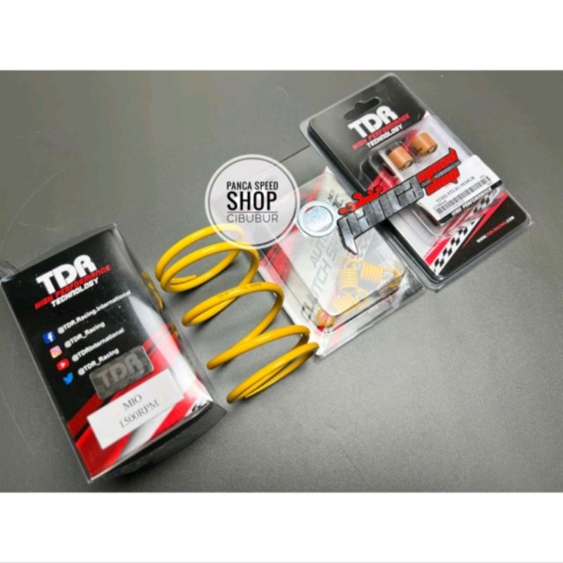 PAKET PER CVT KIRIAN TDR RACING 1500RPM MIO SPORTY FINO KARBU MIO SOUL MIO SMILE NOUVO ( ROLLER,PER 