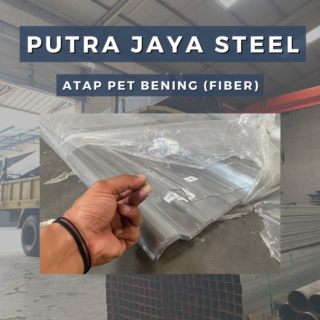 ATAP FIBER TRANSPARAN 1,2 MM  | SPANDEK GELOMBANG TRANSPARAN