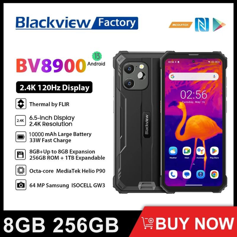 Rugged Phone Thermal BV8900