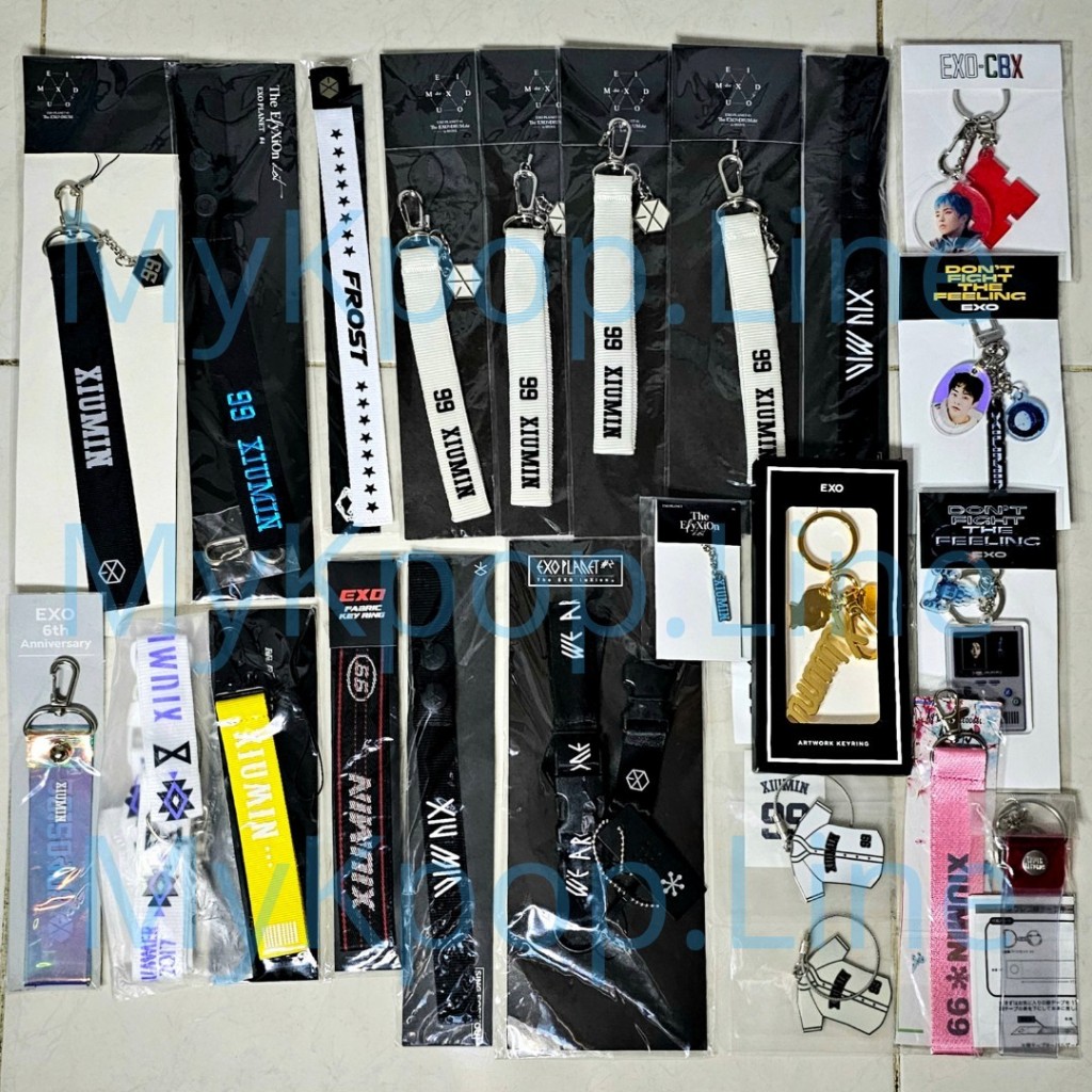 Strap Keyring Lanyard EXO MD Official Xiumin Frost 99 DFTF CBX Dont FIght The Feeling Merchandise pl