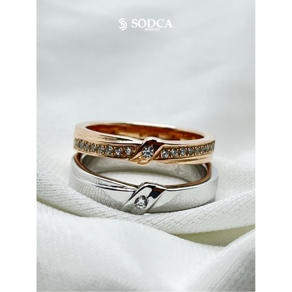 SODCA JEWELRY - CINCIN COUPLE NIKAH KAWIN LAMARAN TUNANGAN FREE UKIR NAMA PALLADIUM 5% EMAS 5% PERAK