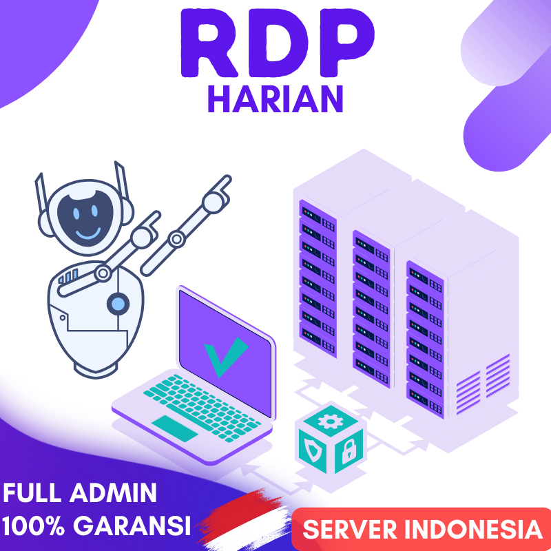 RDP Server Indonesia - Harian - 8GB Ram / 4 vCPU Core