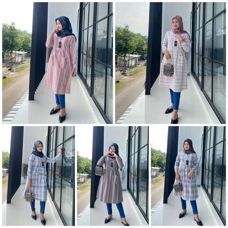 Long tunik Dnp motif