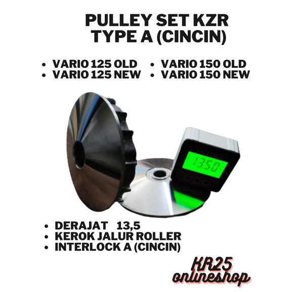 PULLEY SET KZR PULLEY BUBUT CUSTOM BUBUT RACING VARIO125 150 13,5  13,8  14  14,2