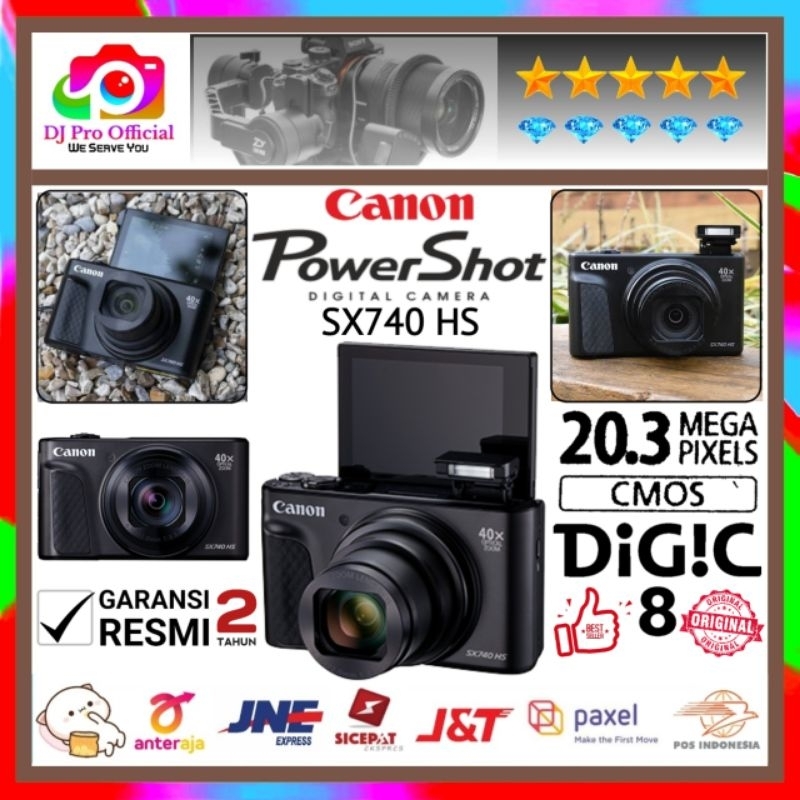 Canon SX740 HS PowerShot Pocket SX 740 SX740HS Digital Camera 740HS 4K wifi