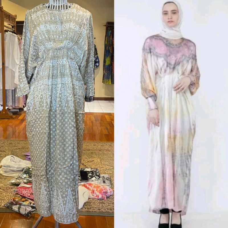 Olva Kaftan Viscos by Dian Pelangi LIMITED EDITION Busana Muslim Maxi Dress Gamis Abaya Gaun Pesta P