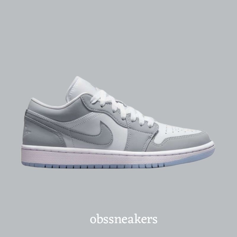 Nike Air Jordan 1 Low White Wolf Grey Alumunium