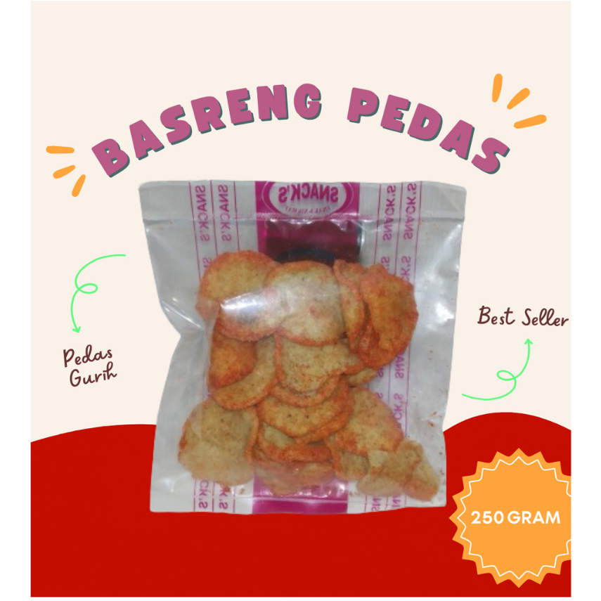 

[BASRENG PEDAS] MURAH 250 GRAM / BASRENG JAKARTA / KRIPIK PEDAS JAKARTA