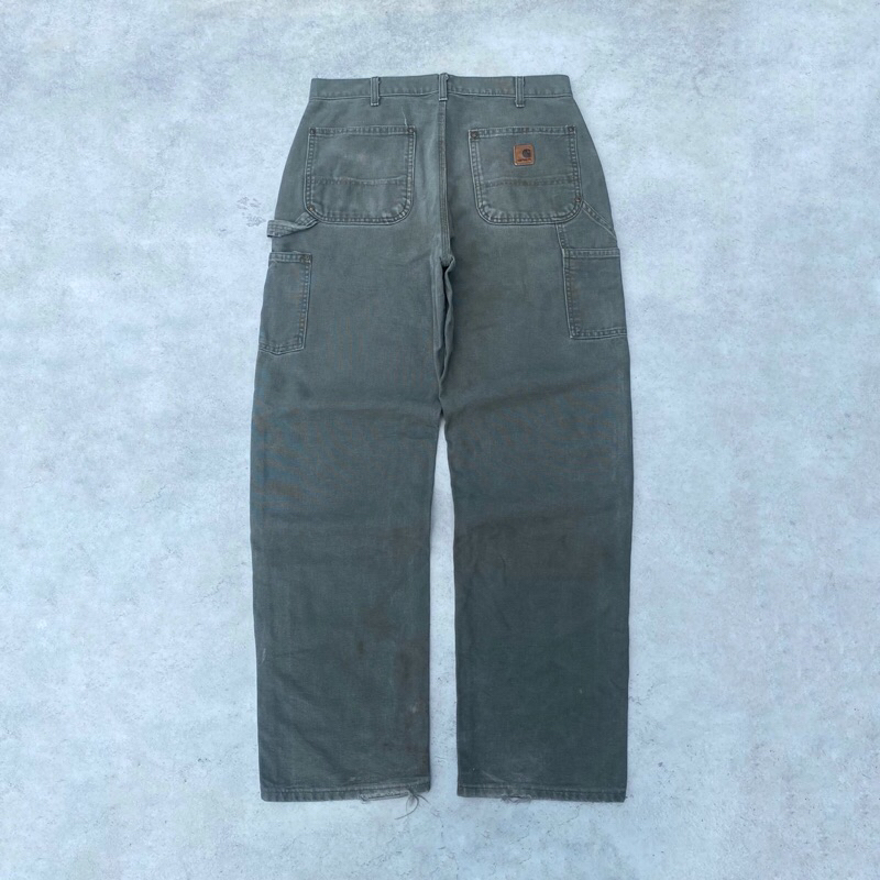 carhartt carpenter doubleknee b136-mos rare colour
