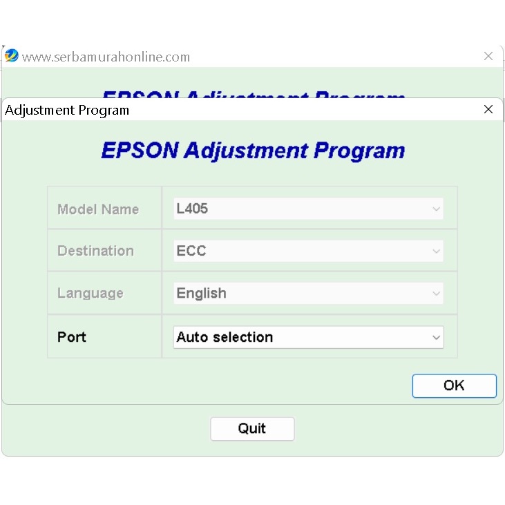 Resetter Epson L405  - Reset Epson L405  Unlimited 1 PC