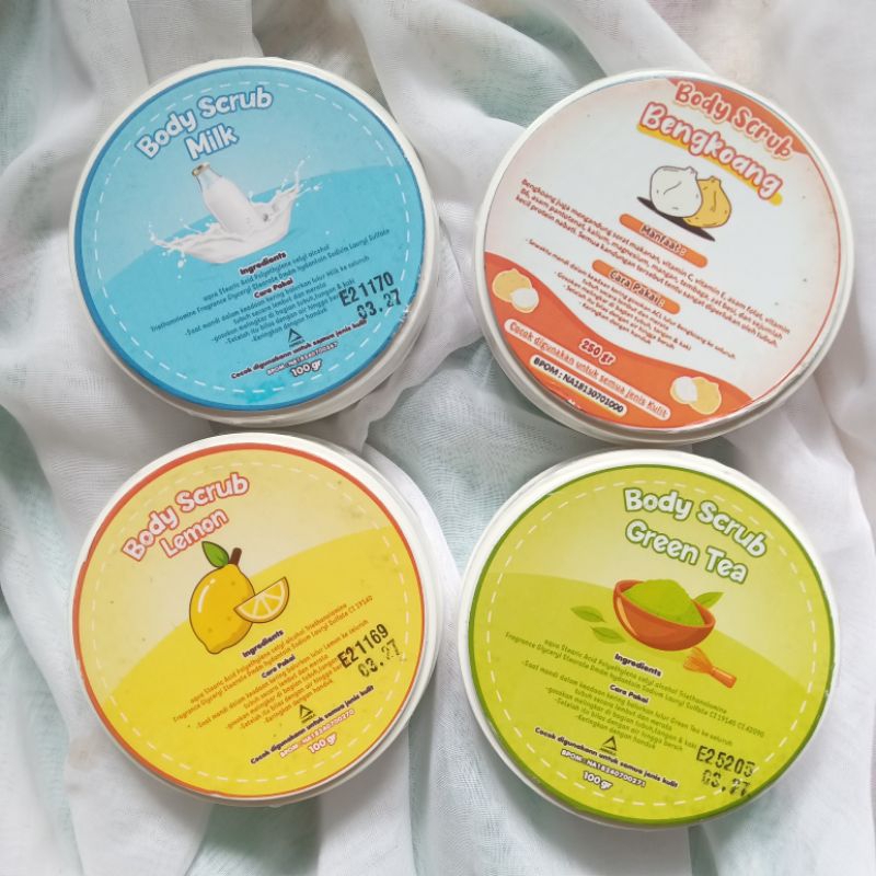 ‼️TERLARIS‼️Lulur Ala Salon BPOM Isi 100 Gram/Body Scrub Ala Salon/Lulur Mandi/Lulur Bengkoang/Lulur
