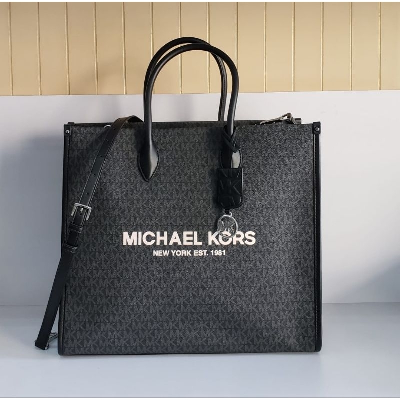 Ready Mk Large Tote Mirella, 35F2S7ZT3B. 40x35x14cm, Sign Black