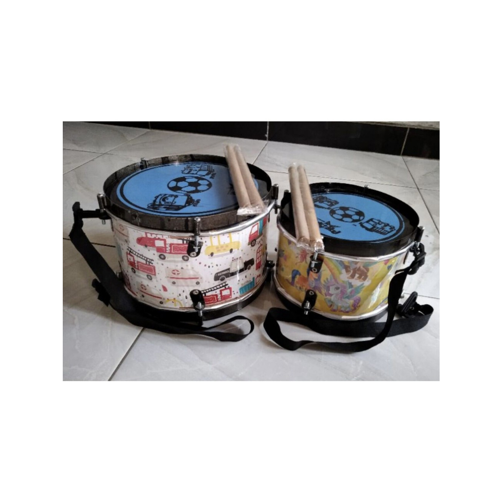 PROMO DRUM ANAK-ANAK DRUM UNTUK MAINAN ANAK UKURAN BESAR DAN KECIL BONUS STIK