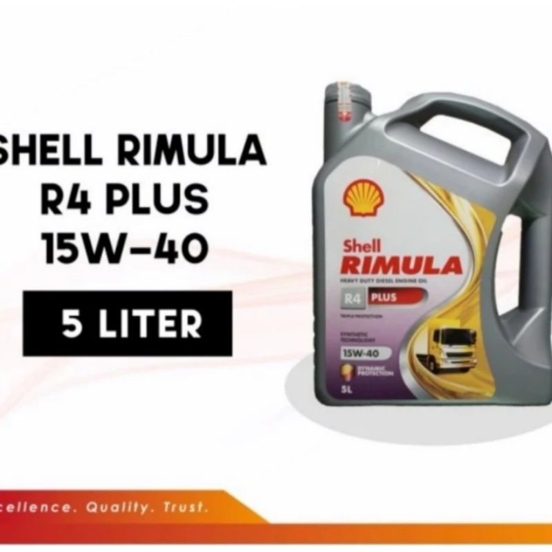 oli mesin shell rimula r4 plus kemasan 5L