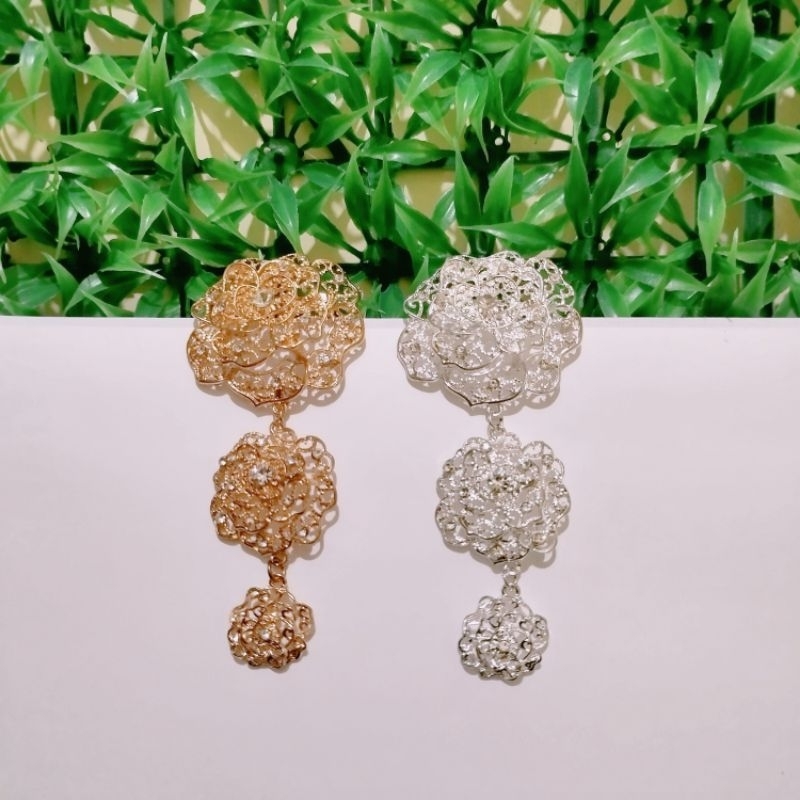 Bros Kebaya Bunga 2 Susun Aksesoris Kebaya Bross Susun Bros Tingkat 2
