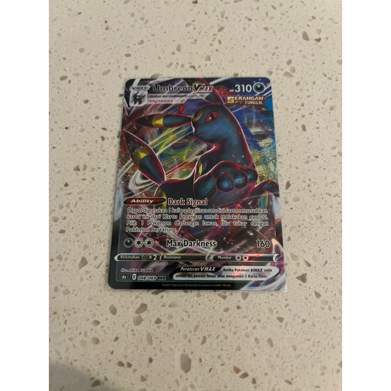 Umbreon VMax RRR Pokemon Tcg Indonesia