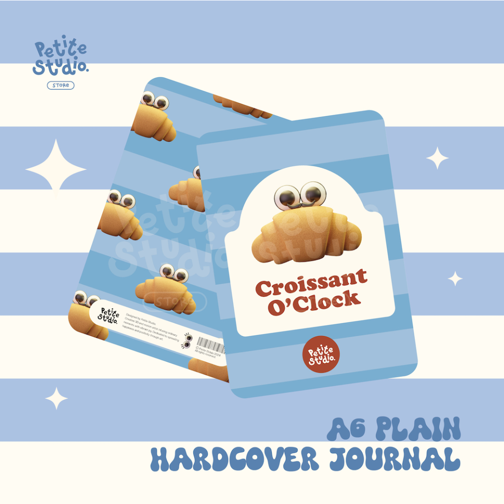 

Petite Studio A6 Plain Journal Hard Cover | Buku Tulis | Croissant O'Clock