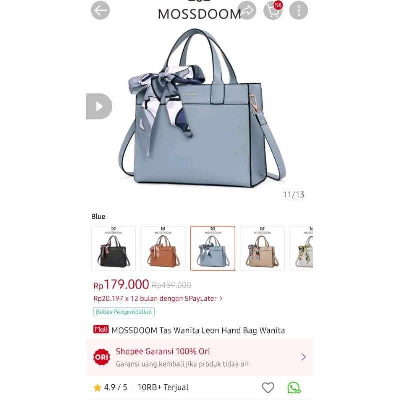 Preloved Tas Wanita braand Mossdom