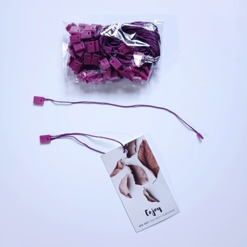 

Tali hang tag /tali tag / tali nilon UNGU TERONG (+- 100pcs)