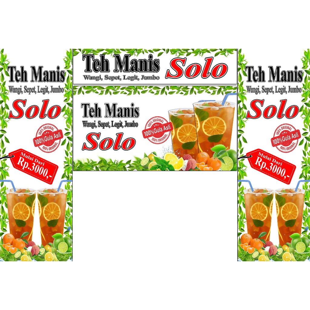 Stiker es teh manis khas solo