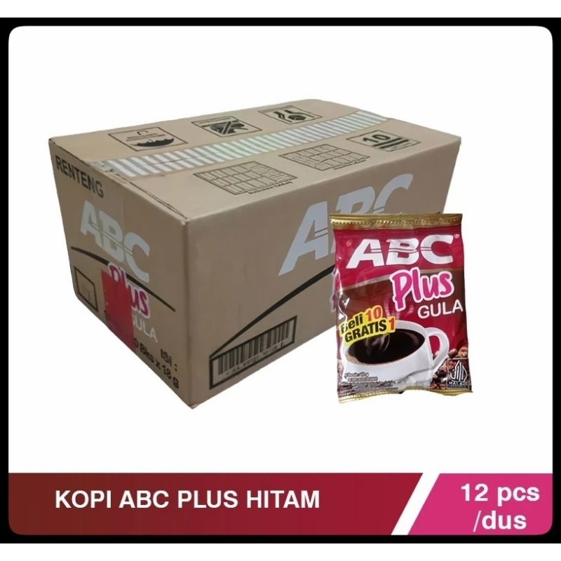 

1 Dus Abc plus gula / Kopi Abc plus gula 1 dus isi 12 renceng