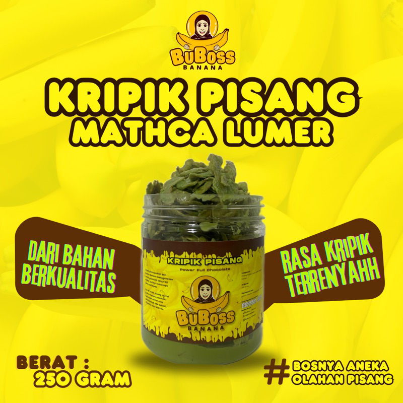 

Kripik Pisang Matcha Lumer 250 Gram BuBoss Banana