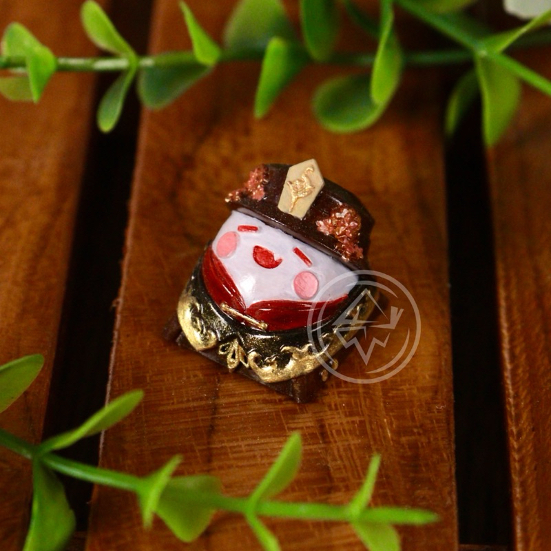 Hutao artisan keycaps genshin impact hu tao keycap by JUNKIEE