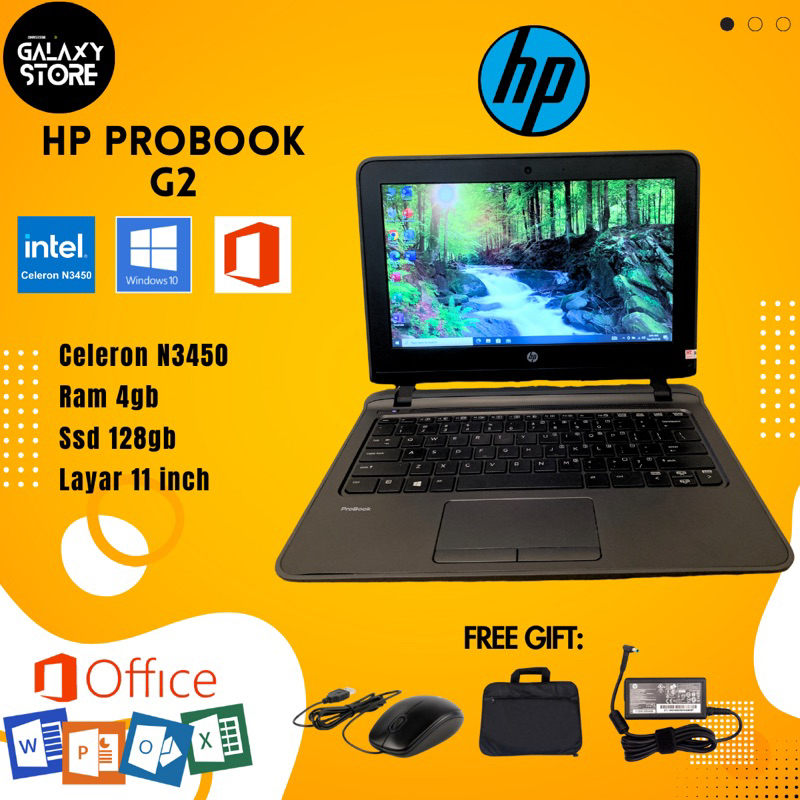 LAPTOP HP PROBOOK G2 11 inch RAM 4GB SSD 128GB